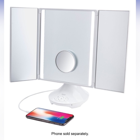 iHome - REFLECT TRIFOLD Vanity Speaker with Bluetooth, Speakerphone,USB Charging - Picture 2 of 9